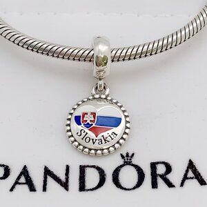 Pandora Slovakia Flag Exclusive Charm Pendant